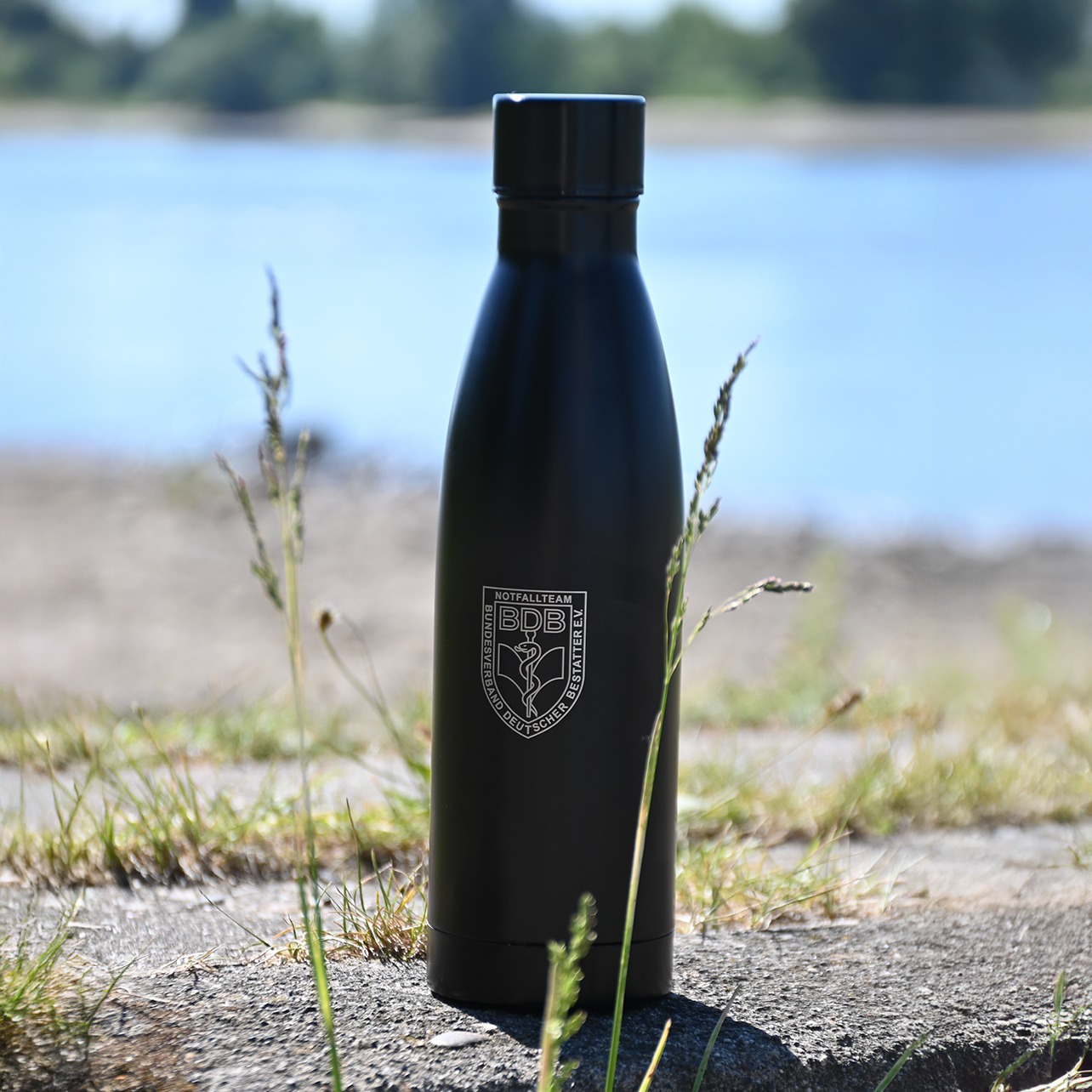 Trinkflasche | Edelstahl-Trinkflasche – stilvoll, funktional und auslaufsicher